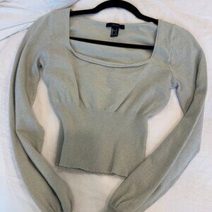 Square Neck Knit Sweater